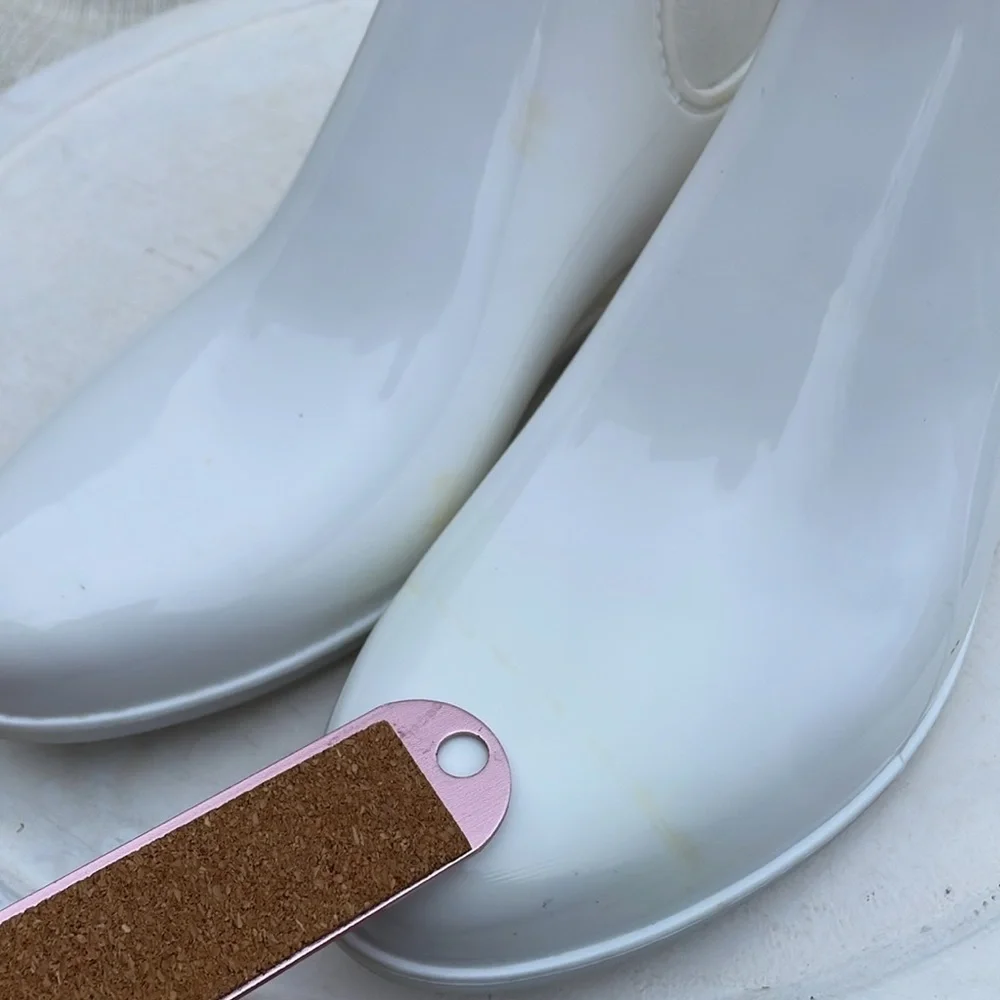 Sam Edelman Women’s White Rain Boots Sz 8